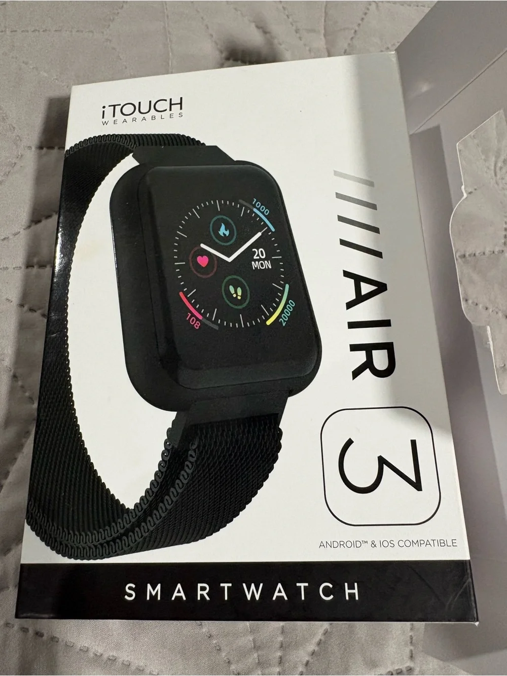 Air 3 Black Smartwatch